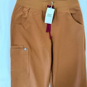 Figs Kade Cargo Mocha Scrub Pants TALL